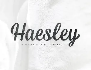 Haesley font