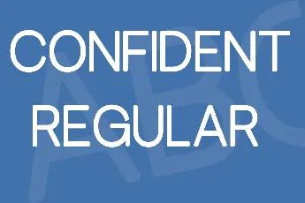 Confident font