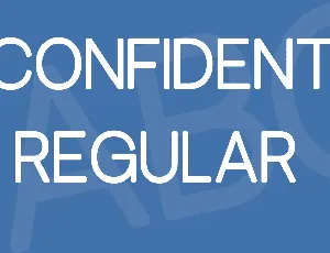 Confident font