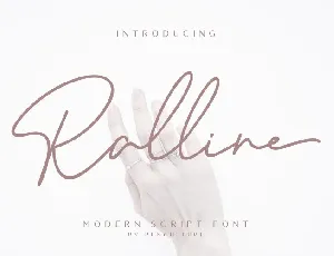 Ralline Handwritten font