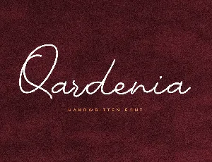 Qardenia font