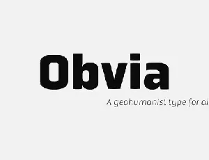 Obvia Family font