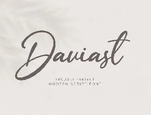 Daviast font