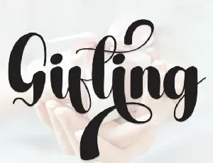 Gifting Script font