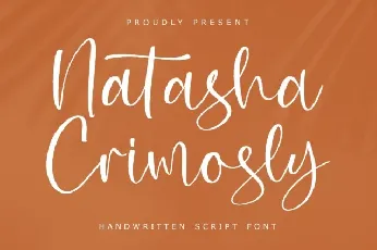 Natasha Crimosly font