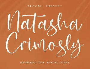 Natasha Crimosly font