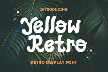 Yellow Retro font