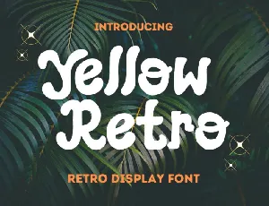 Yellow Retro font