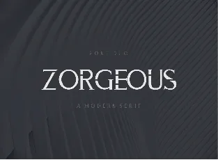 ZORGEOUS font