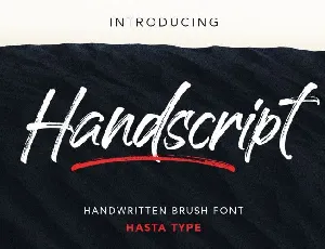 Handscript Brush font