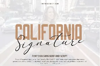 California Signature Duo font