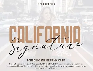 California Signature Duo font