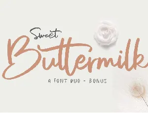 Sweet Buttermilk font