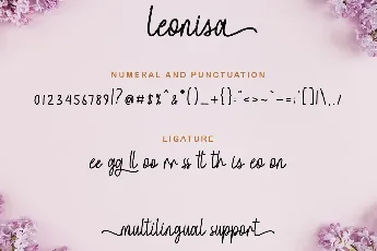 Leonisa font