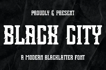 BLACK CITY font