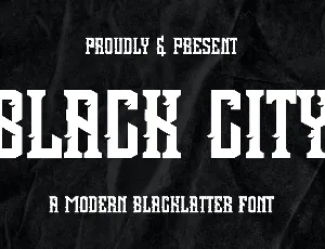 BLACK CITY font