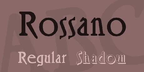 Rossano font