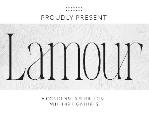 Lamour font