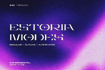 Estoria Futuristic font