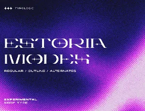 Estoria Futuristic font