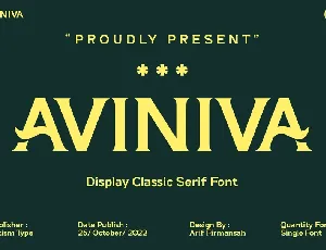 Aviniva font