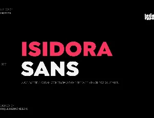 Isidora font