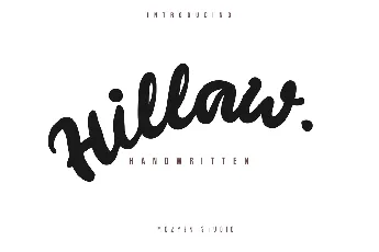 Hillaw font