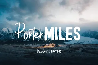 Porter Miles font