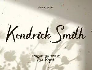 Kendrick Smith Demo font