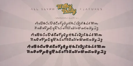 Milky Fruty font