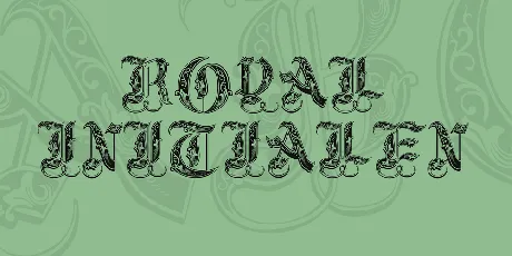 Royal Initialen font