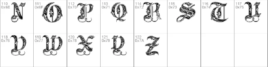 Royal Initialen font