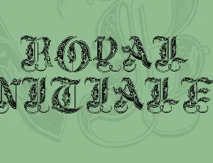 Royal Initialen font