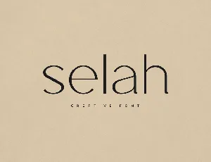 Selah font