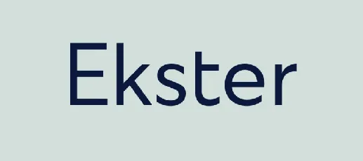 Ekster Family font