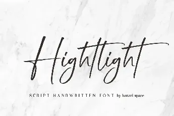 Hightlight Handwritten font