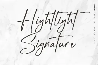 Hightlight Handwritten font