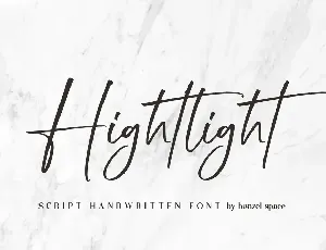 Hightlight Handwritten font