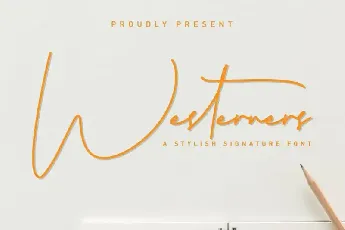 Westerners Handwriting font