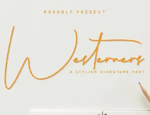 Westerners Handwriting font