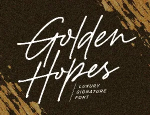 Golden Hopes font