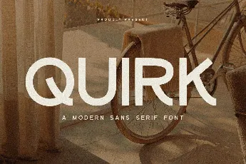 Quirk Free font