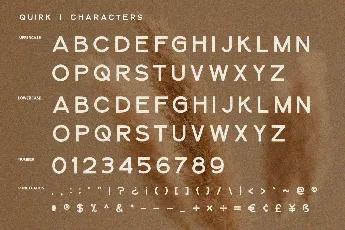 Quirk Free font