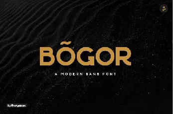 Bogor Modern Sans Serif Typeface font