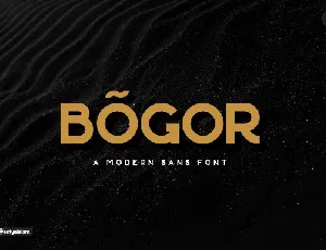 Bogor Modern Sans Serif Typeface font