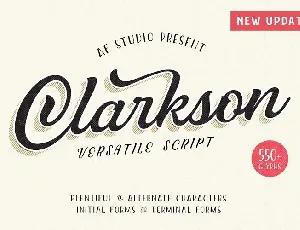 Clarkson Script font