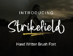 Strikefield font