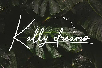 Kally dreams font