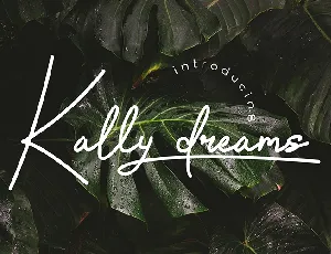 Kally dreams font