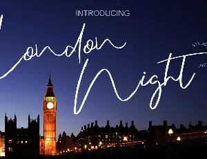 London Night font